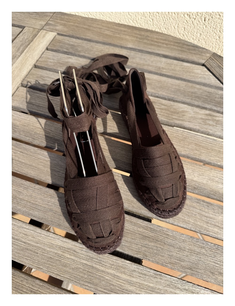 Alpargatas de Cintas al Tobillo Noci Brown