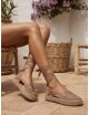 Alpargatas de Cintas al Tobillo Noci Kaki
