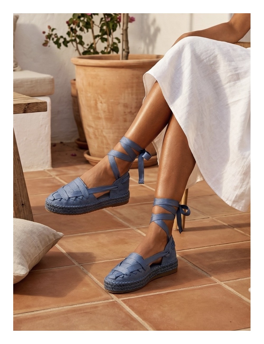 Alpargatas de Cintas al Tobillo Noci Blue