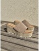 Sandalias con plataforma Sabini Khaki