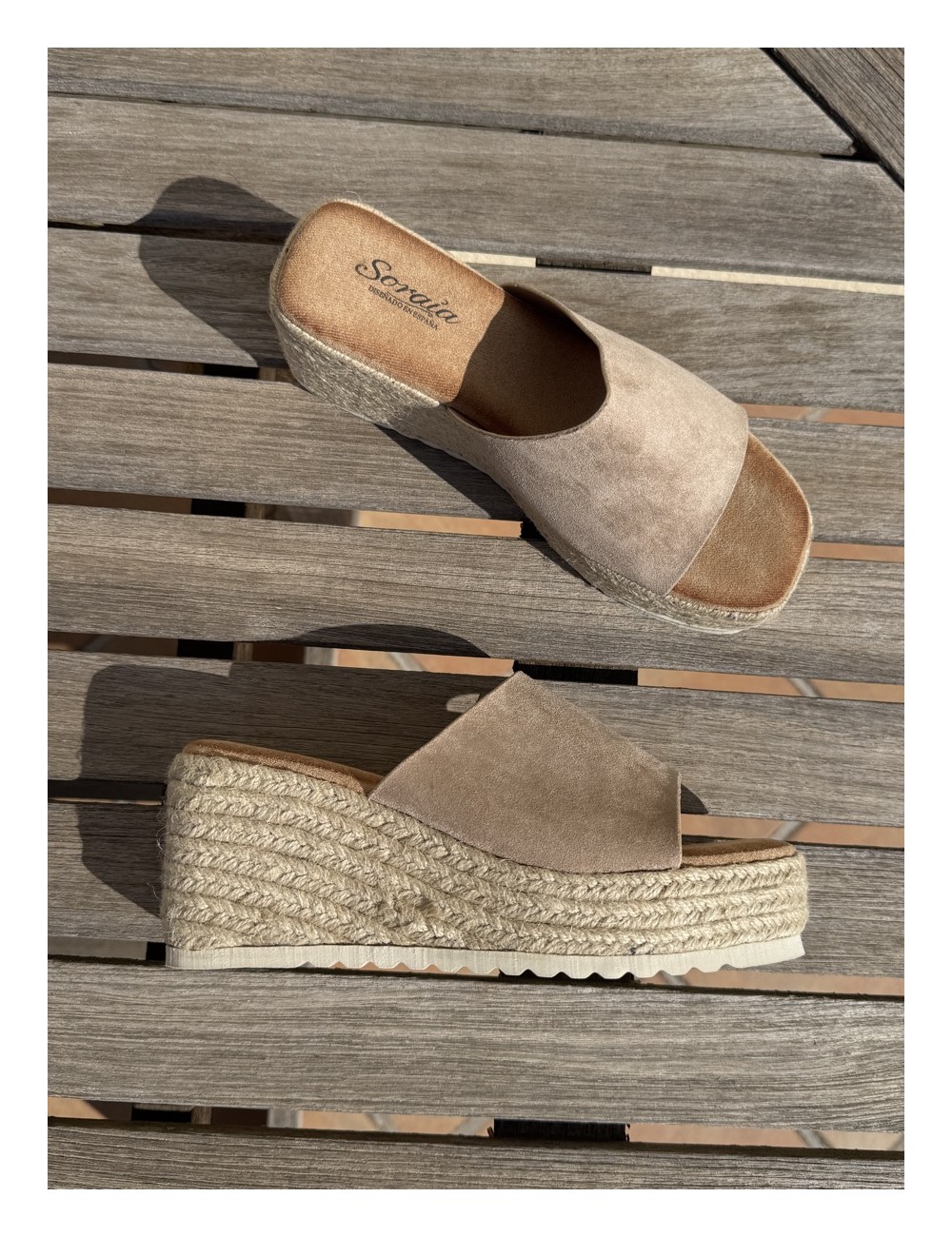 Sandalias con plataforma Sabini Khaki