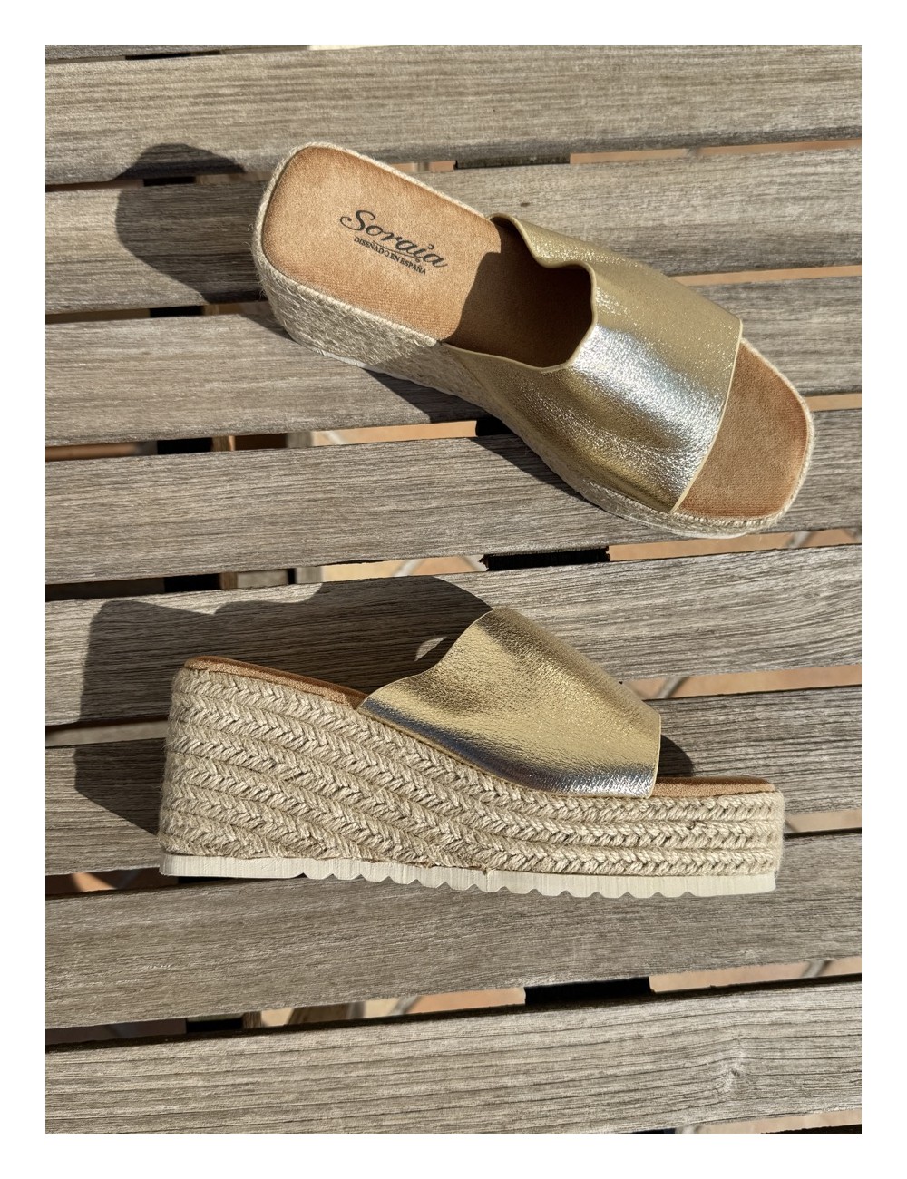 Sandalias con plataforma Sabini Gold