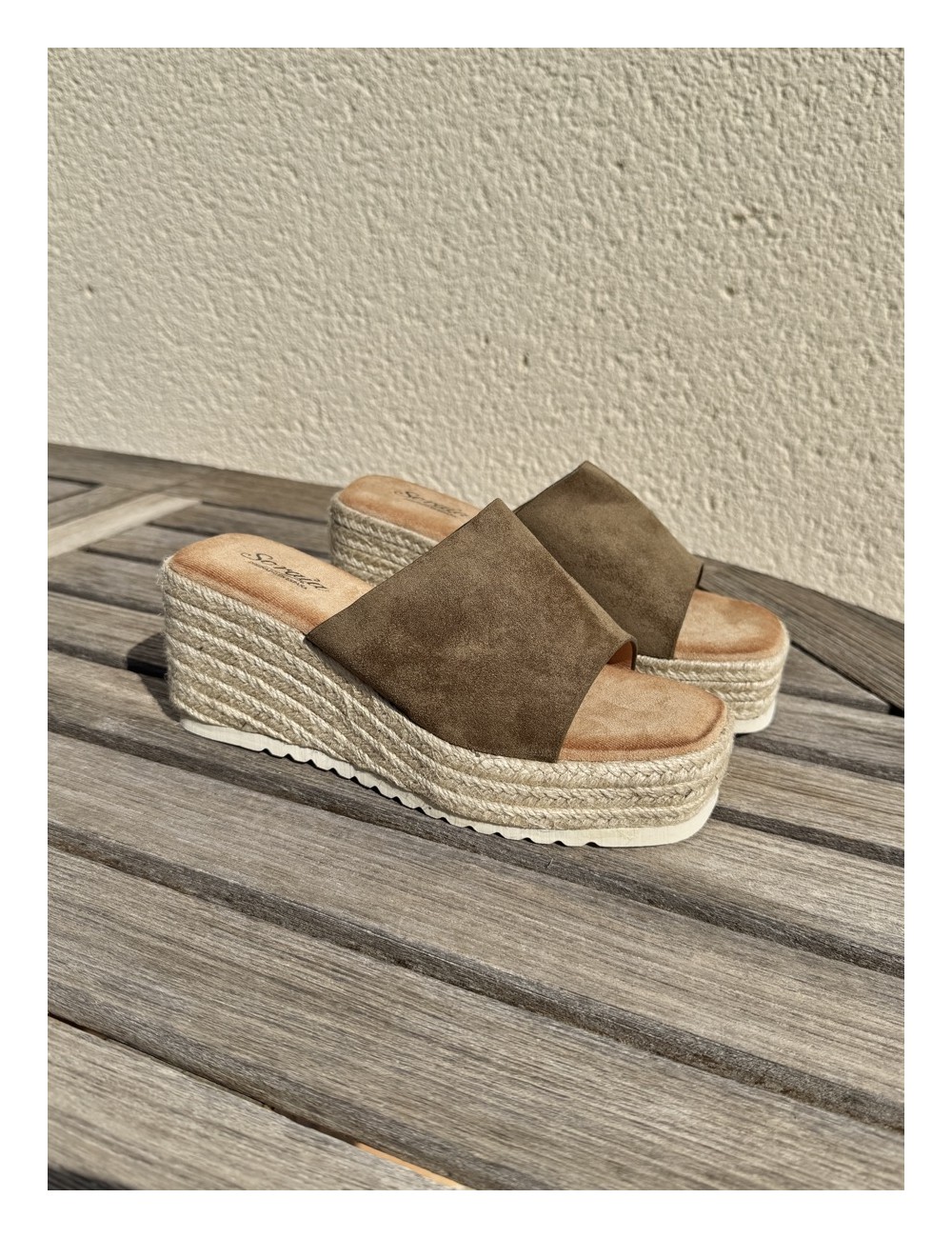 Sandalias con plataforma Sabini Green