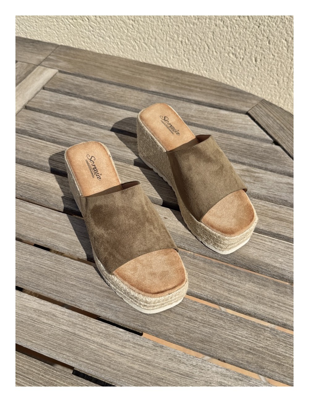 Sandalias con plataforma Sabini Green