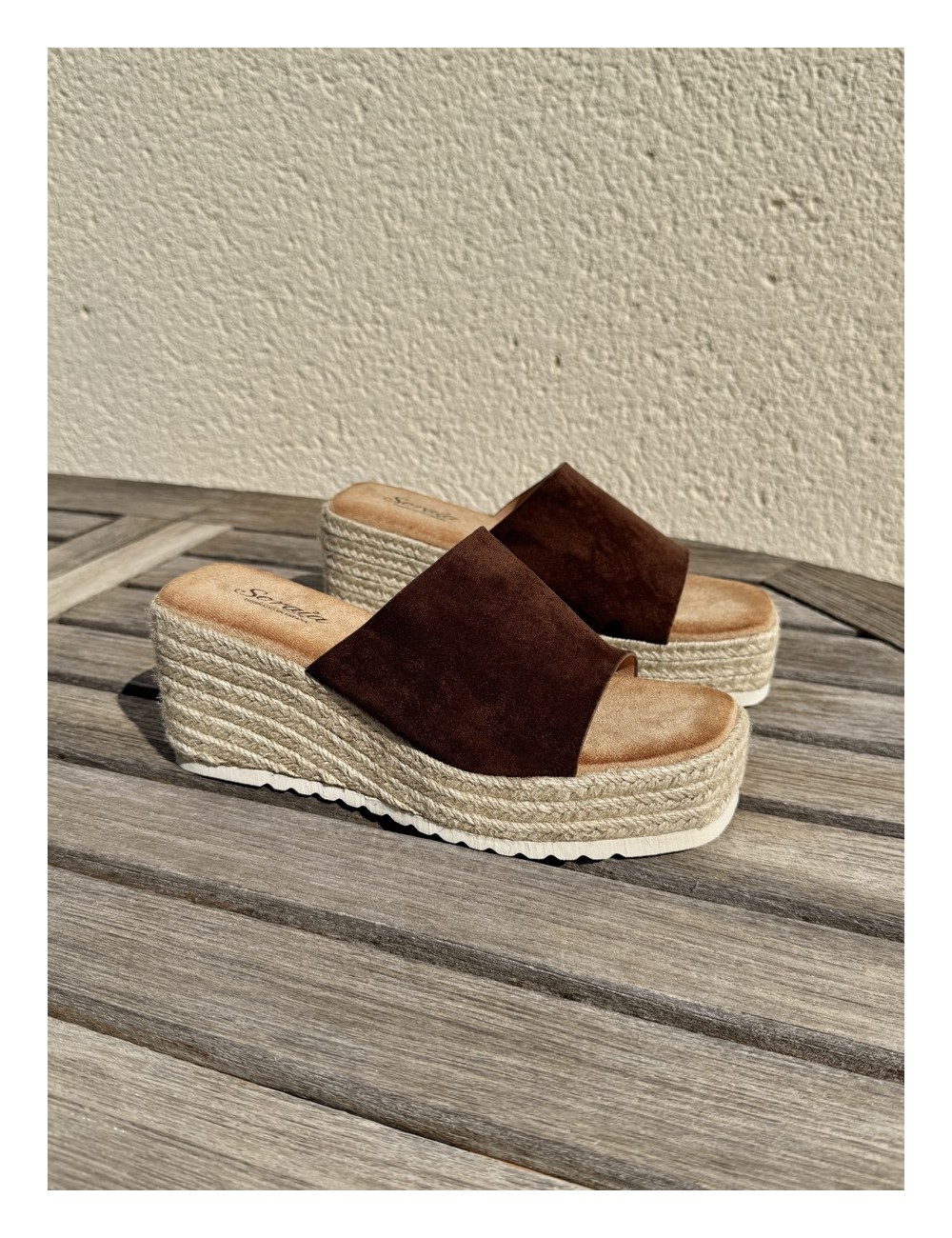 Sandalias con plataforma Sabini Brown
