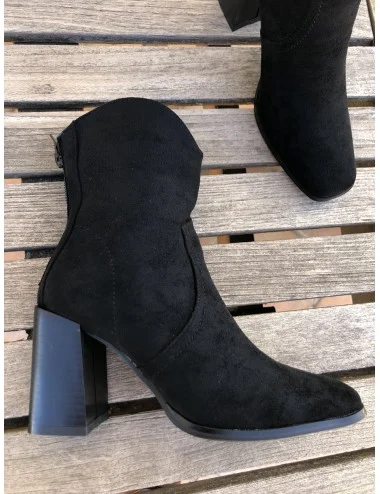 Botines con tacon cowboy Arzena Noir
