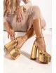 Sandalias con Tacón Pizzoli Gold