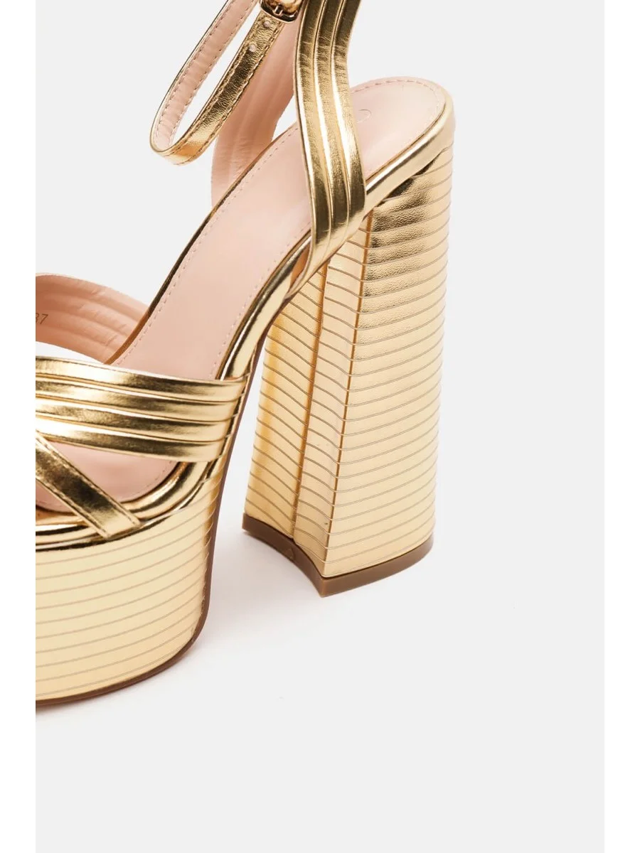 Sandalias con Tacón Pizzoli Gold