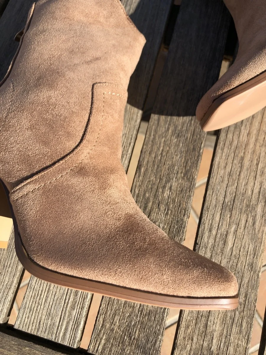 Botines con tacon cowboy Arzena Khaki