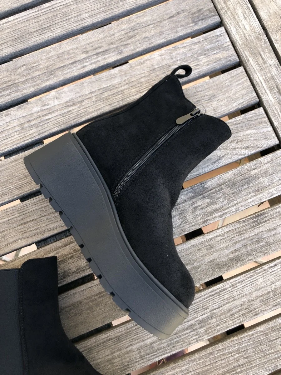 Botas con Plataforma y cremallera Corse Noir