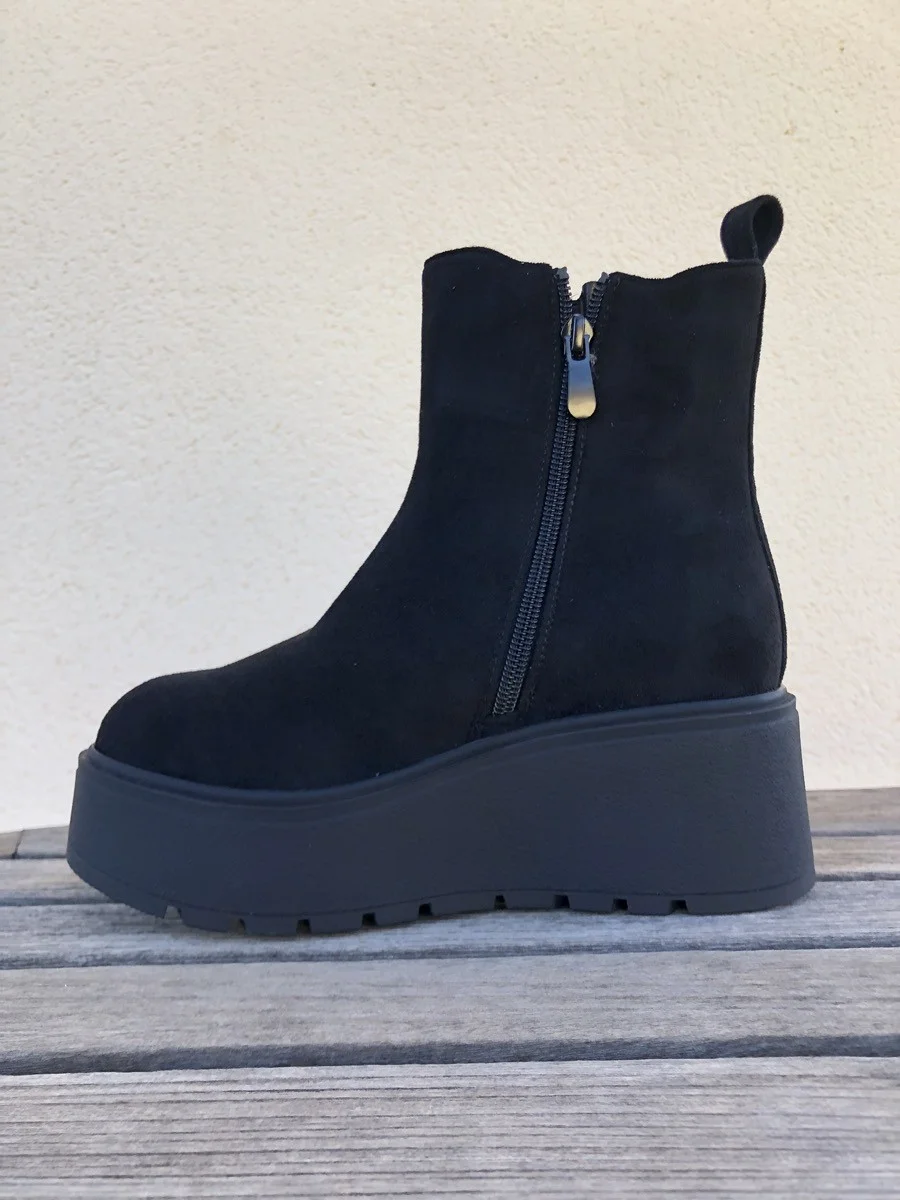 Botas con Plataforma y cremallera Corse Noir